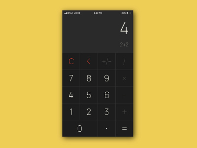 Daily UI | 004 calculator clean concept dailyui design minimal simple ui