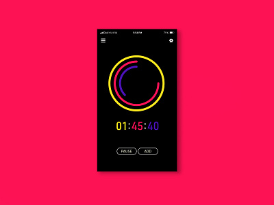 Daily UI | 014 app clean concept dailyui design minimal simple timer ui ux