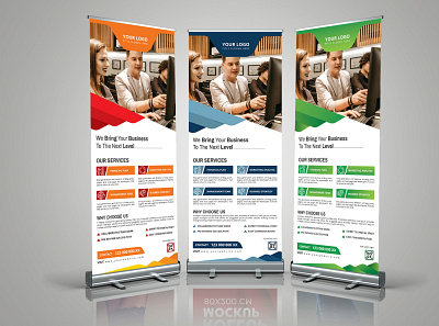 Corporate Roll up Banner banner stand brand logo business corporate creative design exhibition modern multi purpose poster promotion retractable banner professional roll up roll up banner standing standy template vector vertical x banner brand