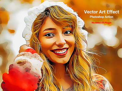 Vector Art Effect Photoshop Action