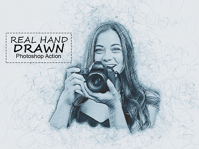 Real Hand Drawn Photoshop Action abstract adobe photoshop archi charcoal classic color drawing hand drawing ink modern pencil drawing outline pencil pencil sketch art photoshop portrait real drawn realistic simple sketch vector watercolor