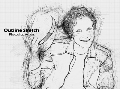 Outline Sketch Photoshop Action action artistic brush color drawing effect hand drawing images line art outlin outline sketch pen sketch action pencil sketch action photoshop portrait professional psd sketch art sketch portrait template
