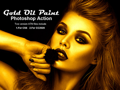 Gold Oil Paint Photoshop Action