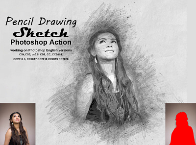 Pencil Drawing Sketch PS Action action artistic brush color drawing effect hand drawing images line art manipulation outlin pencil drawing sketch action pencil sketch photoshop action photoshop portrait professional psd sketch art sketch portrait template