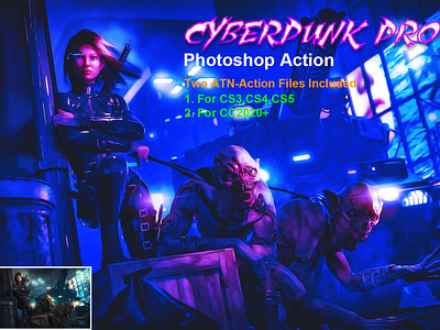 CyberPunk PRO Photoshop Action