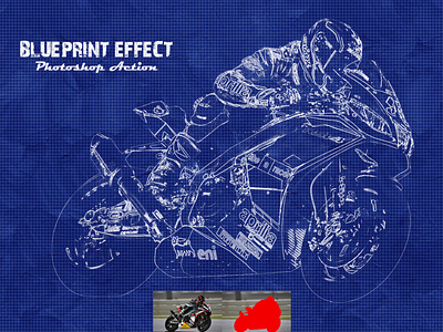 Blueprint Effect Photoshop Action