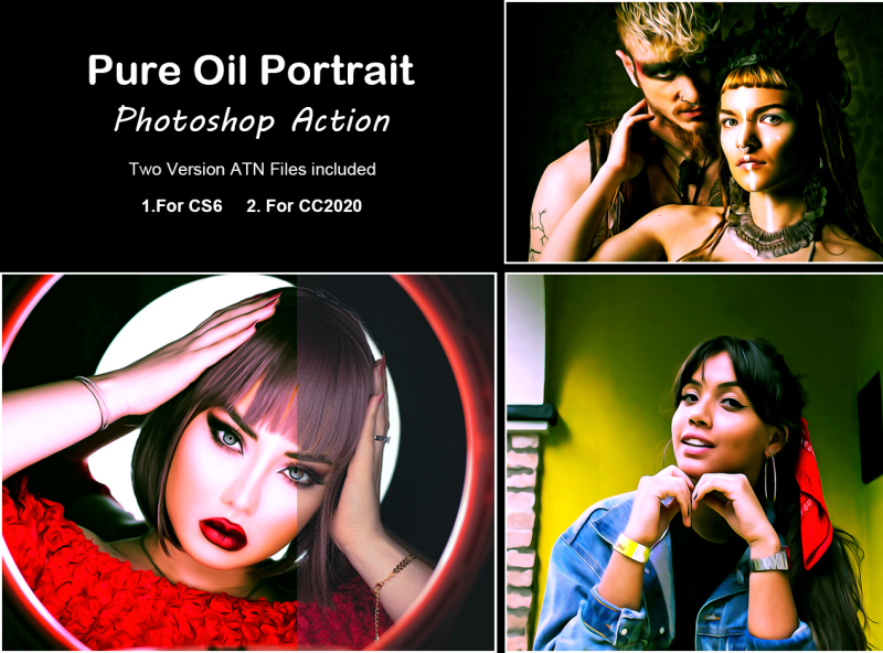 Pure Oil Portrait Photoshop Action by AL AMIN on Dribbble