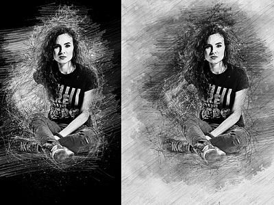 Mixed Sketch Art Photoshop Action