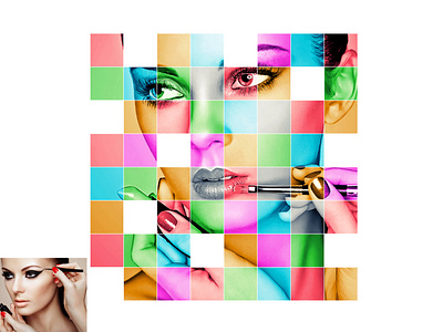 Color Grid Photoshop Action abastic acrylic color art color grid colorful disntegrate dispersion dot drawing effect glitch grid effect grid style matrix painting photography pop art square