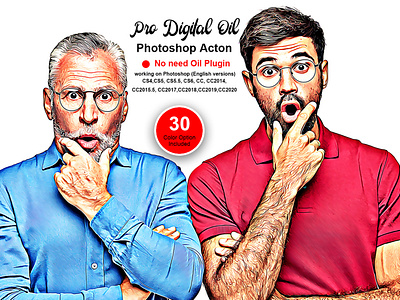 Pro Digital Oil Photoshop Action