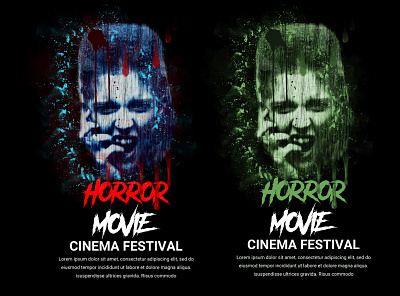 Horror Movie Poster Photoshop Action artist paint blood action brush colorful event poster film halloween horror action horror movie horror poster manipulation photo effect poster design poster effect romance poster scary movie theater thriller poster western film