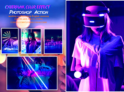 Cyberpunk Color Effect PS Action color action color gradients cyberpunk aesthetics cyberpunk glitch photoshop cyberpunk pro cyberpunk pro photoshop cyberpunk style hologram image images neon neon lights painting photo editor photography photoshop effects photoshop tutorial portrait selective color