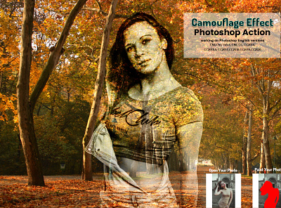 Camouflage Effect Photoshop Action abstract adobe photoshop artistic artistic forest style camouflage camouflage texture forest graffiti painting effect photo editing photoshop elements photoshop projects photoshop tutorial portrait sketch realistic texture generator tiled urben vintage watercolor effect