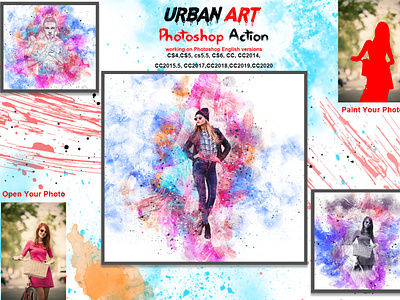 Urban Art Photoshop Action abstract artistic ink sketch ink splash painting effect photoshop brushes portrait portrait watercolor realistic urban art urban mixed urban painting photoshop urban sketch photoshop urban watercolor painting vector art effect vector painting vintage wall art watercolor effect watercolor photoshop