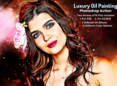 Luxury Oil Painting Photoshop Action artist oil paint colorful oil colorfull oil painting digital oil art oil art oil effect oil effect action oil paint cc2020 oil paint cs6 oil painting oil painting action oil photoshop oil portrait oil watercolor photo effect real oil realistic oil tutorial vintage oil action