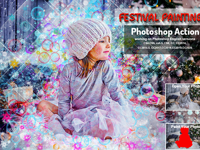 Festival Painting Photoshop Action
