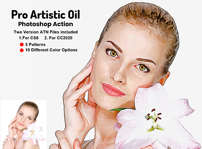 Pro Artistic Oil Photoshop Action artist oil paint colorful oil colorfull oil painting digital oil art oil art oil effect oil effect action oil paint cc2020 oil paint cs6 oil painting oil painting action oil photoshop oil portrait oil watercolor photo effect real oil realistic oil tutorial vintage oil action