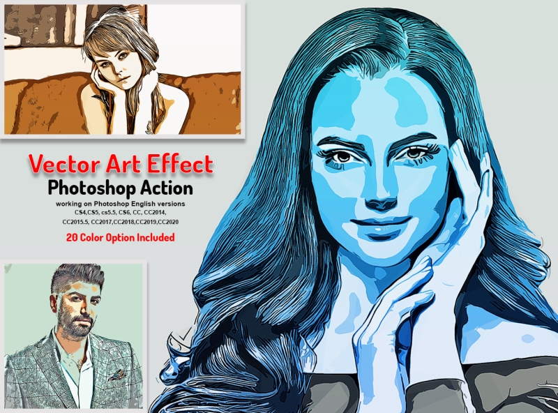 20 Incredible Photoshop Actions for Sketching Effects