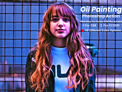 Oil Painting Photoshop Action V-2