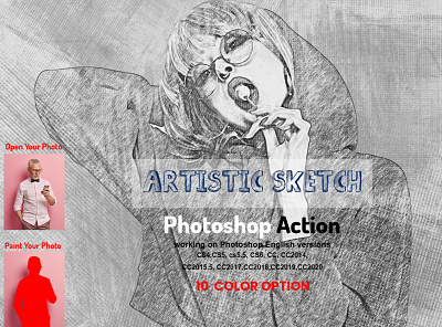 Artistic Sketch Photoshop Action architecture sketch artistic sketch art charcoal digital hand sketch patterns pen sketch pencil drawing pencil photo photo effect photo manipulation photography photoshop photoshop action realistic sketch art style textures patterns vector sketch