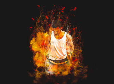 Burning Effect Photoshop Action burn burning action canvas paint dispersion embers explosion fire fire brushes fire effect flame particles photo effect photo manipulation photoshop action realistic burn photoshop realistic fire smoke sparks vulcano