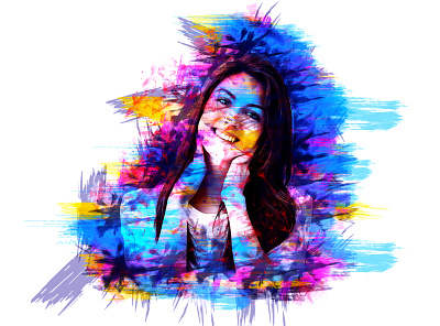 Acrylic Painting Photoshop Action abstract watercolor arttistic watercolor canvas paint color portrait digital art hand drawing impressionist ink palette knife painting photo effect photo manipulation photoshop photoshop action realistic vector art watercolor action watercolor art watercolor painting watercolor photoshop