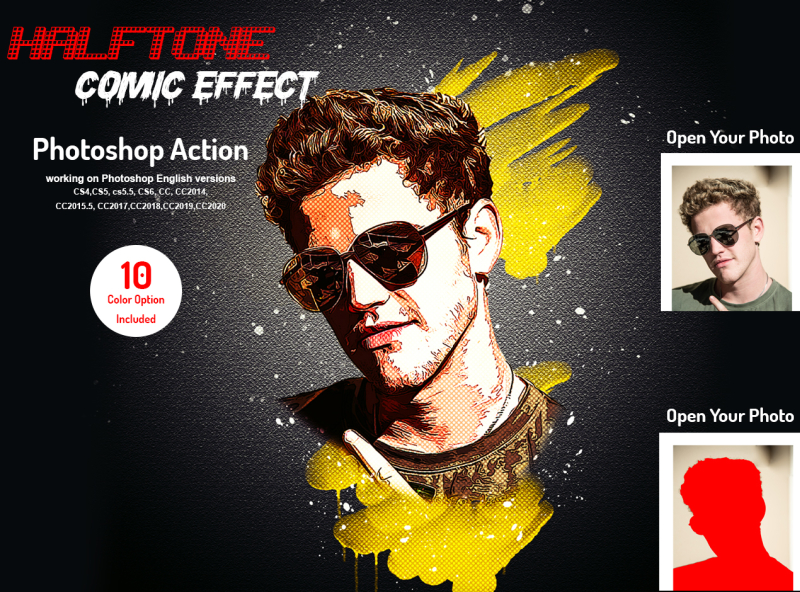 comic photoshop action free download