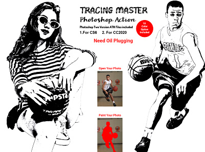 Tracing Master Photoshop Action brush canvas paint colorful art drawing effect oil art painting photo effect photo manipulation photoshop photoshop action tracing maker vector art vector art action vector convertor vector oil vector photoshop vector trace vector tracing