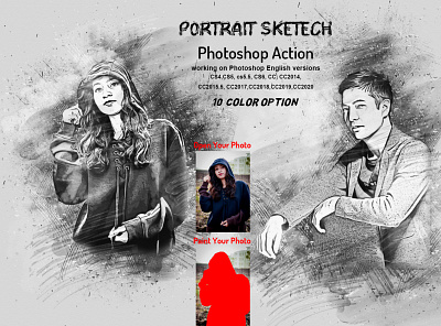 Portrait Sketch Photoshop Action architecture sketch artistic hand drawn manipulation patterns pen sketch pencil pencil drawing pencil sketches photoshop brushes quick sketch realistic art scribble sketch sketch action sketch art sketch effect sketch portrait vector art vector sketch