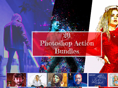 20 Photoshop Action Bundles addons bundles