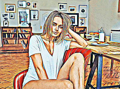 Portrait Oil Paint Photoshop Action oil sketch