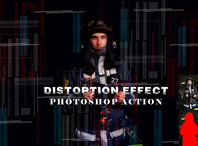 Distortion Effect Photoshop Action painting