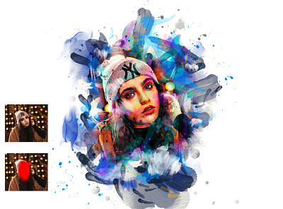 Hand Painting Photoshop Action inked painting