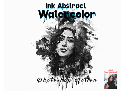 Ink Abstract Watercolor PS Action ink derpping