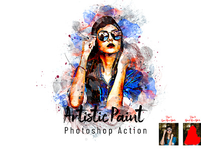 Artistic Paint Photoshop Action ink splash