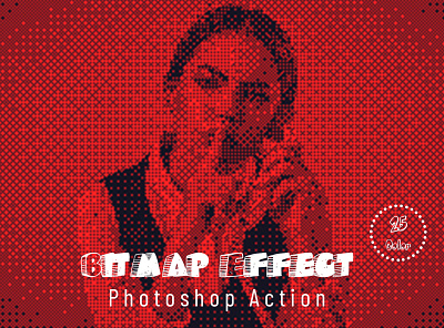 Bitmap Effect Photoshop Action photoshop tutorial