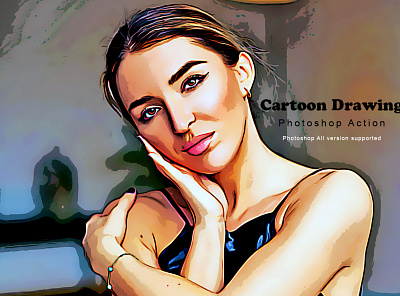 Cartoon Drawing Photoshop Action photography