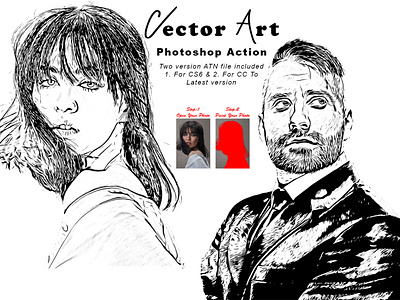 Vector Art Photoshop Action vector pop art
