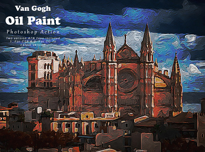 Van Gogh Oil Paint Photoshop Action oil fileter