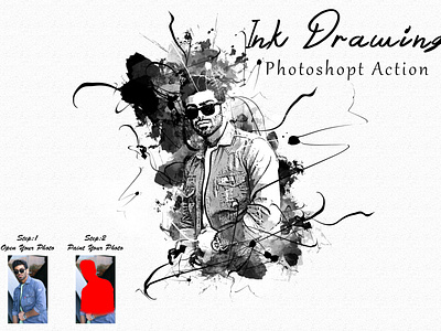 Ink Drawing Photoshop Action