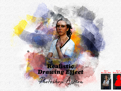 Realistic Drawing Effect Photoshop Action