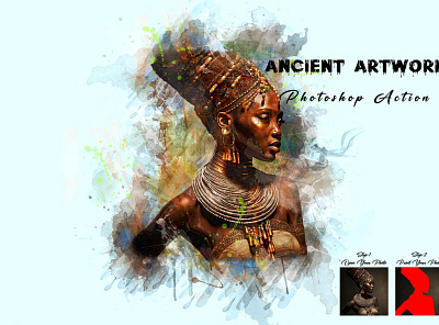 Ancient Artwork Photoshop Action photoshop action