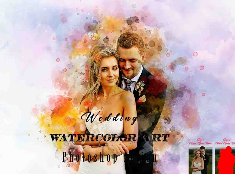 Wedding Watercolor Art Photoshop Action by AL AMIN on Dribbble