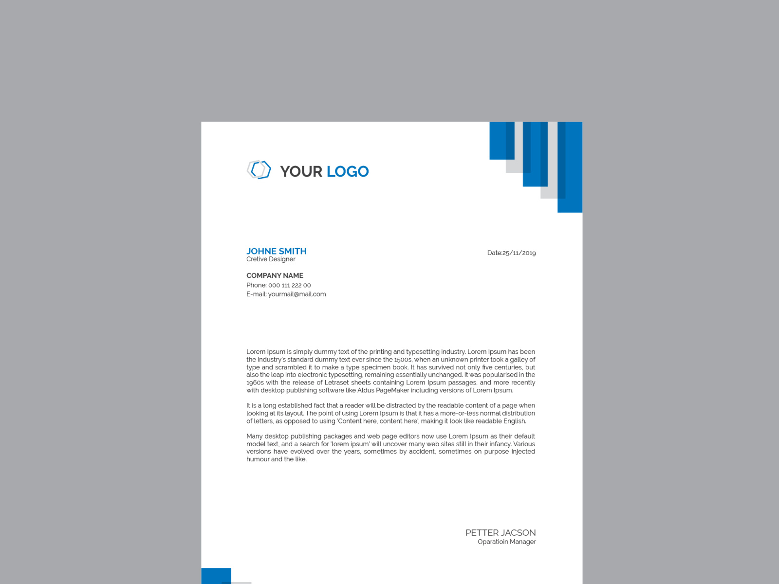 Letterhead Template by AL AMIN on Dribbble