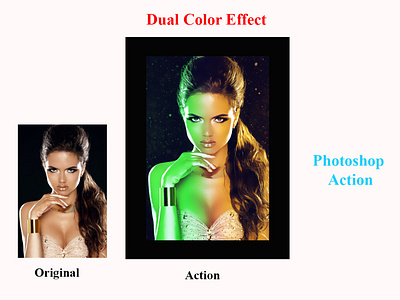 Dual Color Effect Photoshop Action