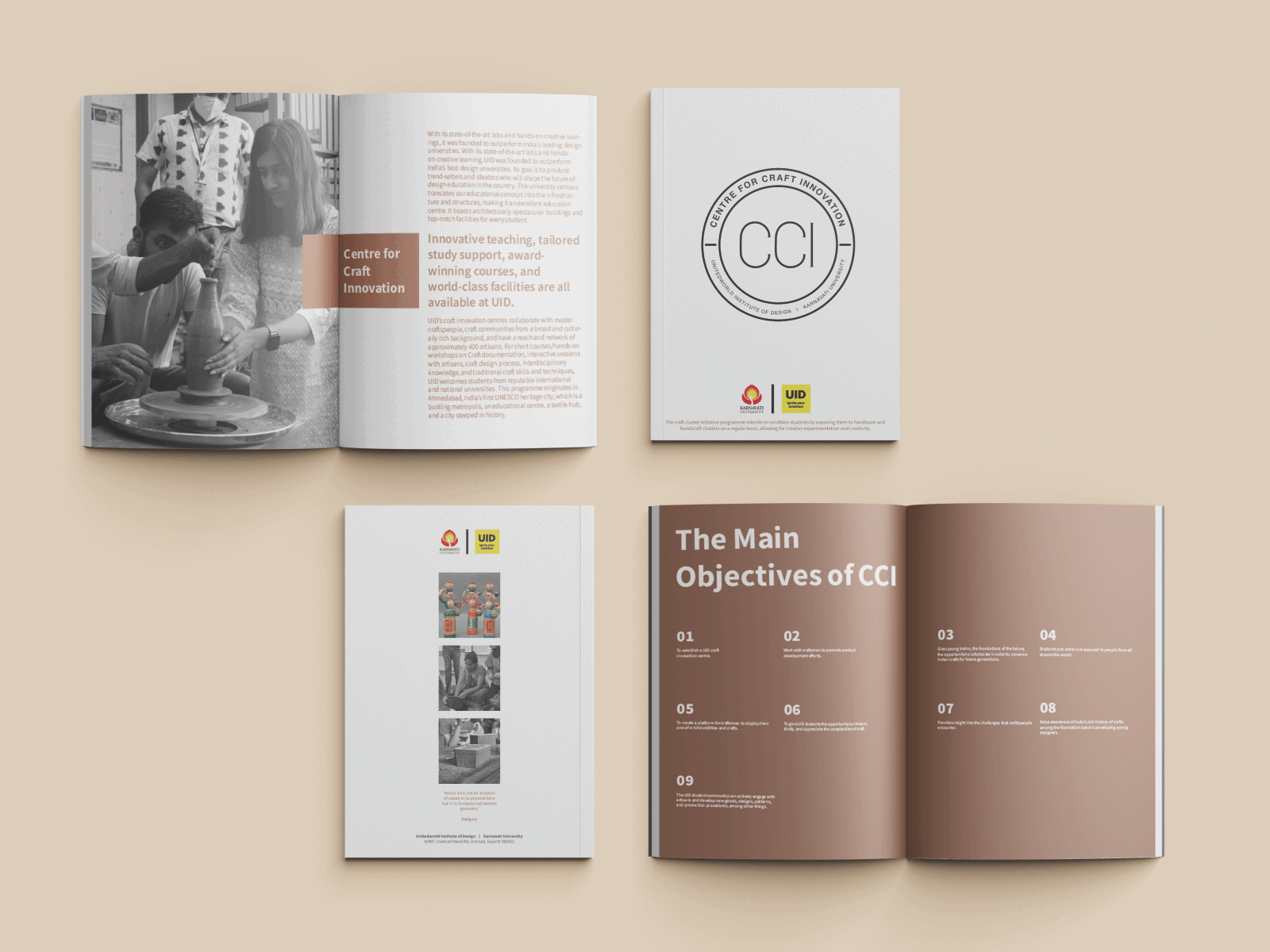 A Publication Design on Centre for Craft Innovation at UID branding brochure brochure design flyer
