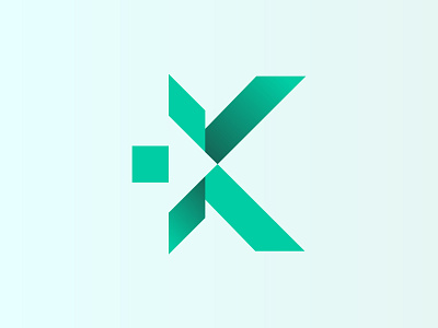 Lette K Logo Design with Arrow Symbel