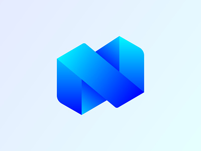 Letter N Logo, 3D Logo