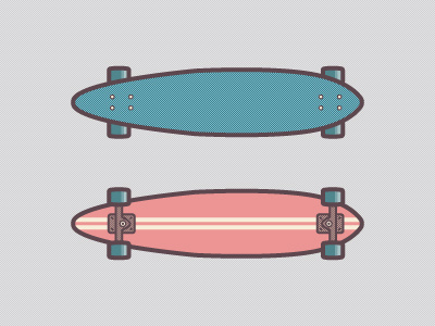 Longboard culture design fun gear hipster illustration longboard simple skateboard stuff vector vintage