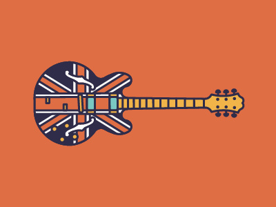 S is for Shred epiphone guitar illustration shred stick